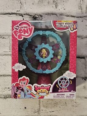 My Little Pony Ferris Wheel Display Set Squishy Pops 2016 NIB